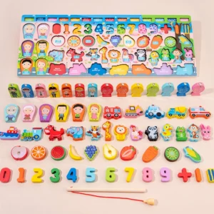 3D Preschool Children Educational Toys Arithmetic Magnetic Digital Shape Matching Building Block