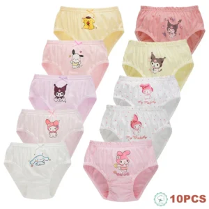 5/10 Pieces Cotton Girls Soft Underwear
