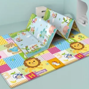Double Sided Foldable Children's Play Mat Waterproof Non Slip