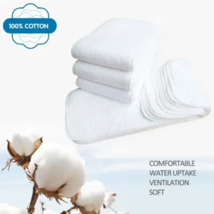 5pcs Cotton Cloth Diapers for Breathable Reusable Washable Ecological Diapers