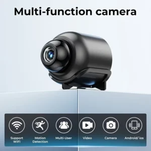 Mini WiFi 1080P HD Camera Monitoring - Indoor & Outdoor Night Vision & 2-Way Audio