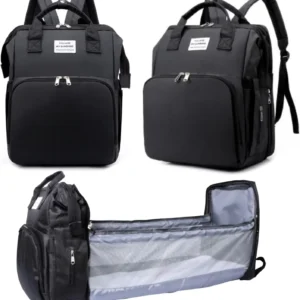 Diaper Backpack for Moms Large Capacity Storage, Changing, & Waterproof