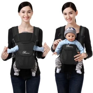 Ergonomic Baby Backpack Carrier 4-in-1, Adjustable Newborn to Toddler